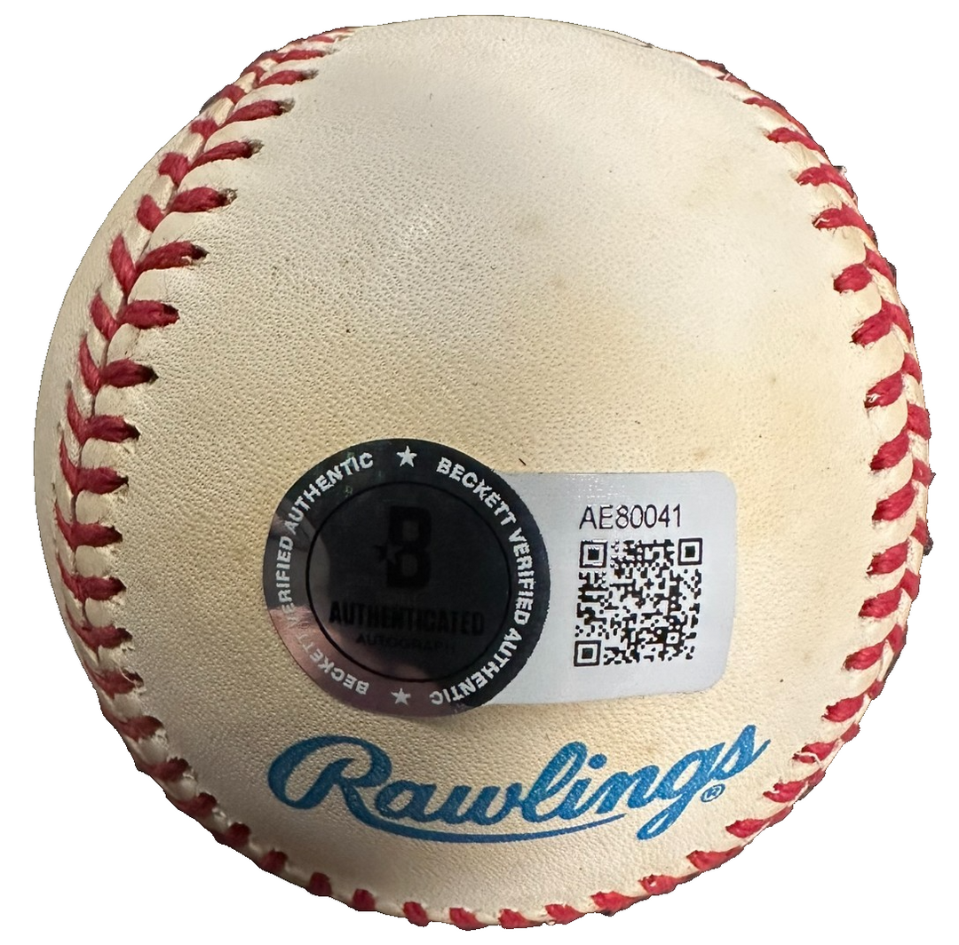 Kirby Puckett Autographed Official American League Baseball BAS Twins HOF