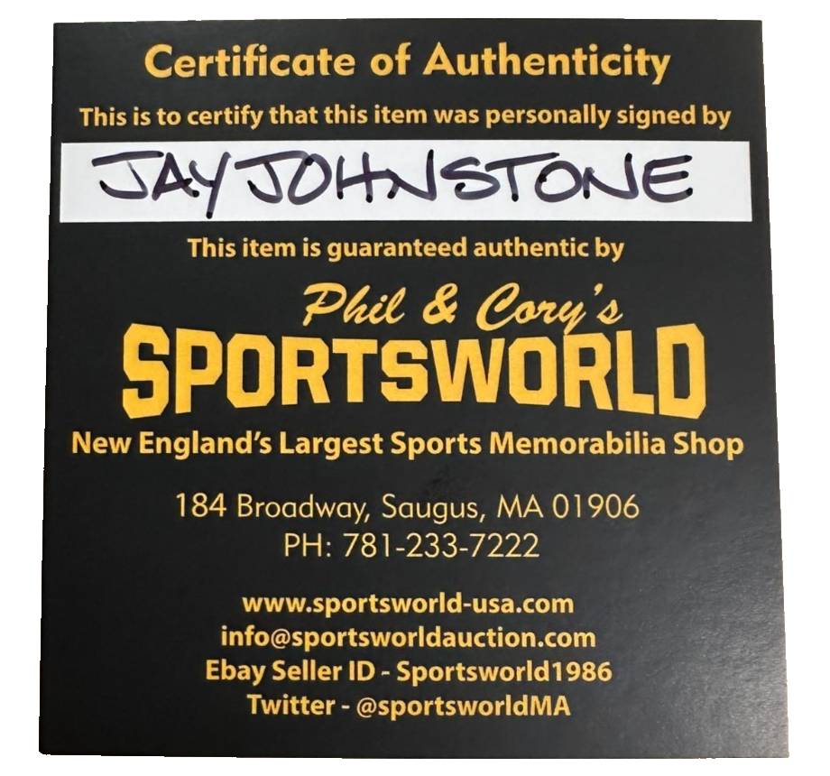 Jay Johnstone Autographed Official National League Baseball Phillies Dodgers