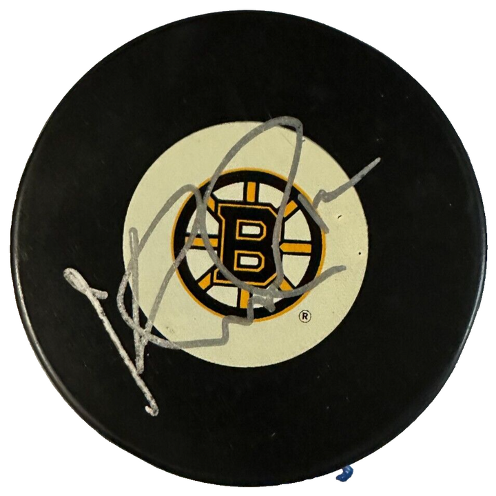 Tomas Kaberle Autographed Boston Bruins Hockey Puck BAS NHL