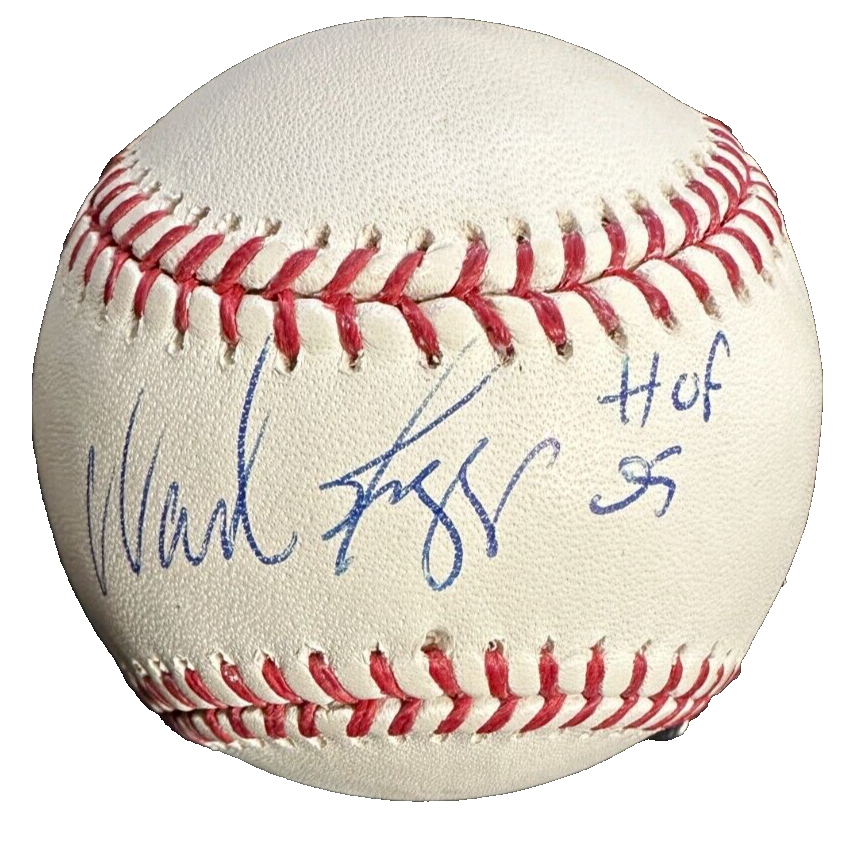 Wade Boggs Autographed OML Baseball W/ HOF 05 Insc MLB & Fanatics Red Sox