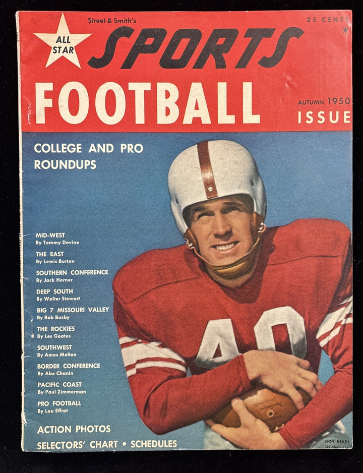 1950 Street & Smiths Sports Football Issue College & Pro Roundups