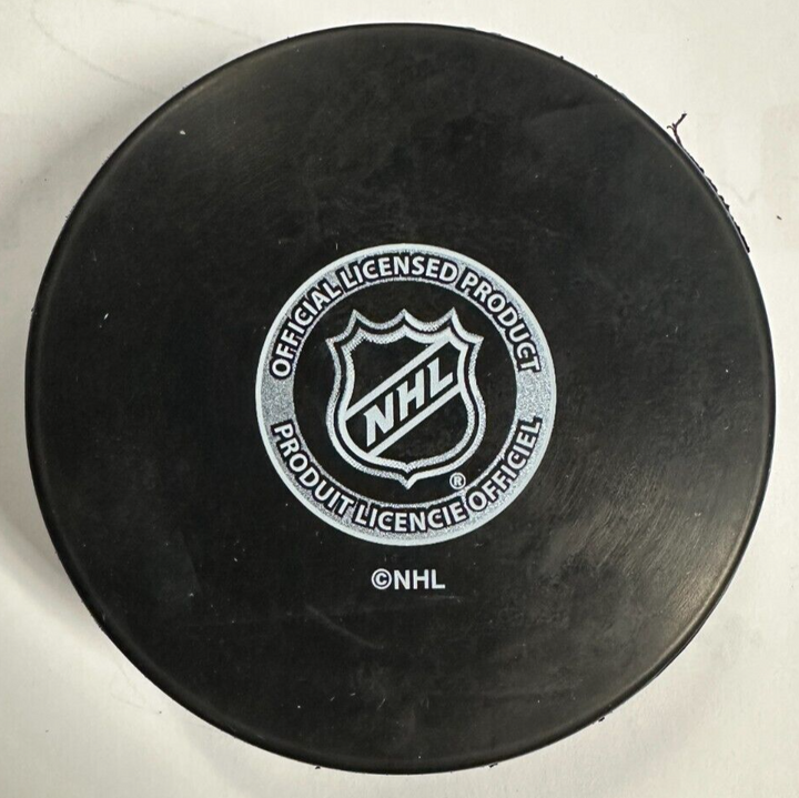 Andy Moog Autographed Edmonton Oilers Hockey Puck NHL