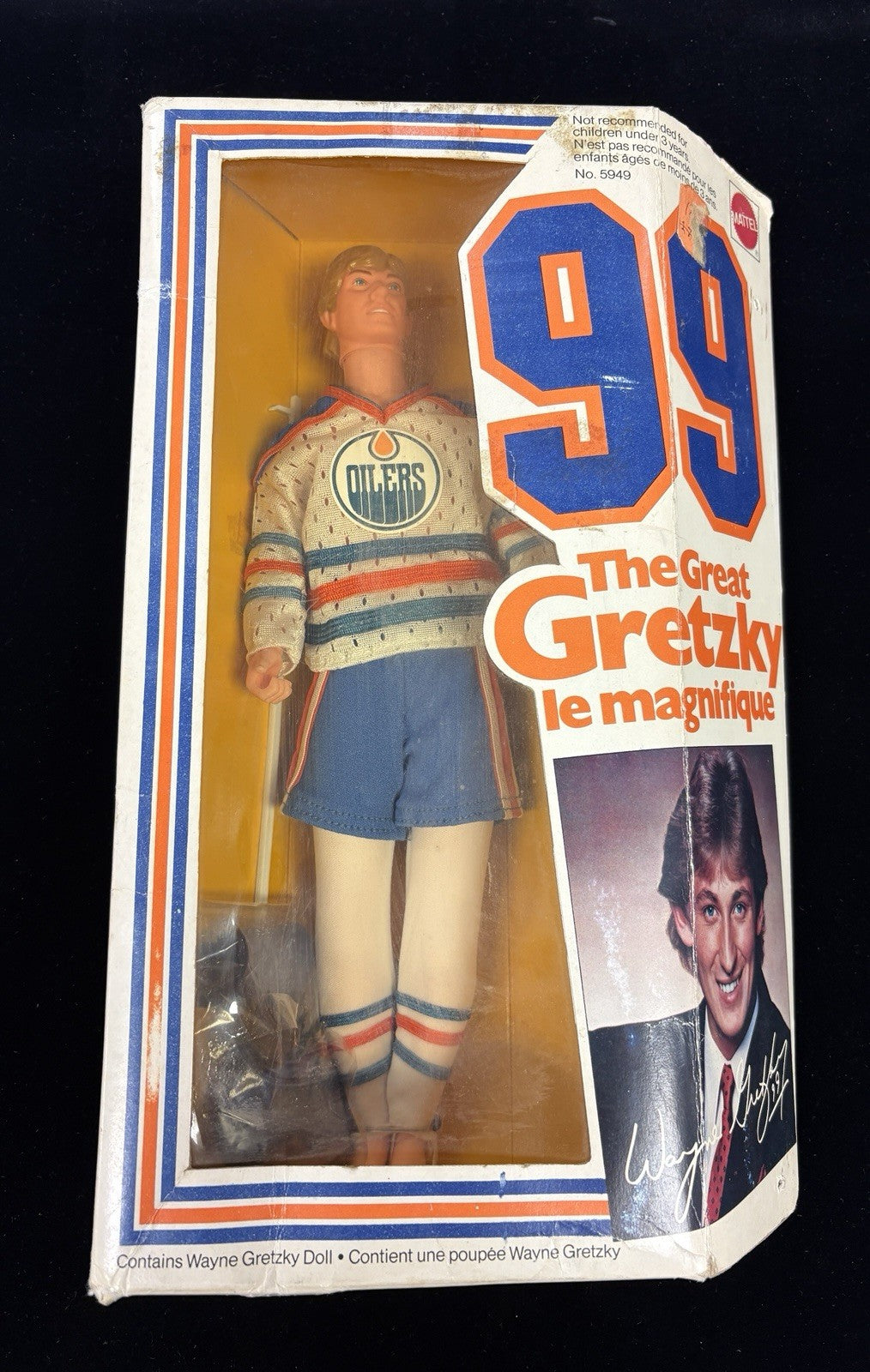 Wayne Gretzky 1983 Mattel 99 The Great Gretzky Le Magnifique NIB