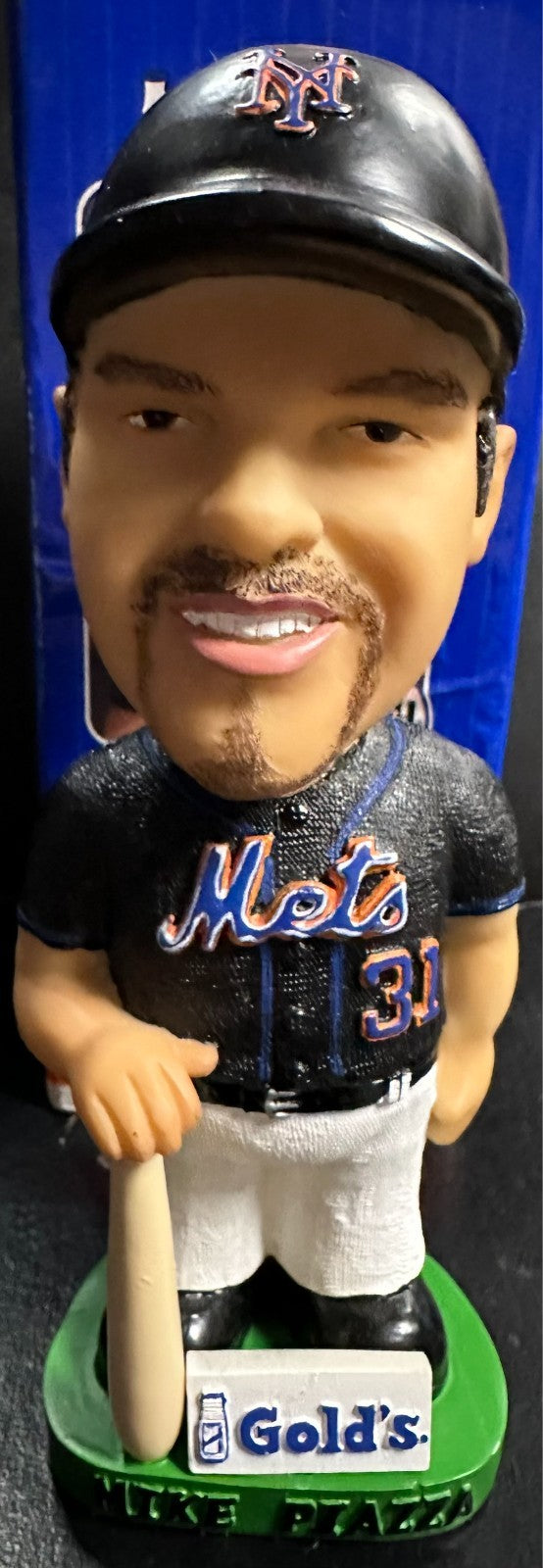 2002 Mike Piazza Bobblehead NY Mets Original Box Gold’s Collectors Series SGA