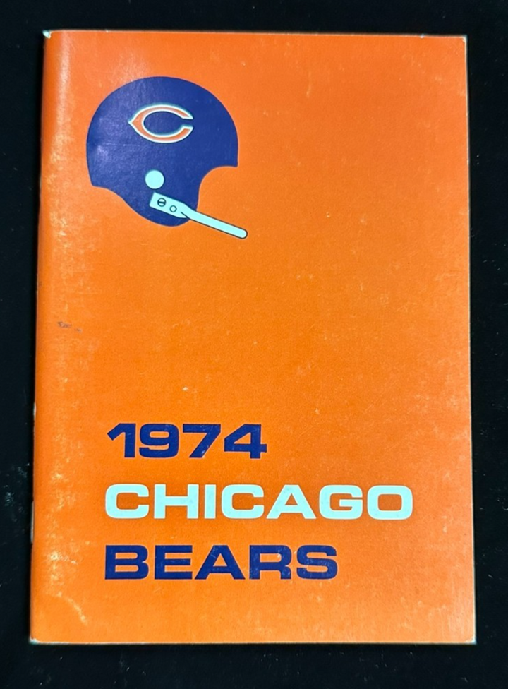 Vintage 1974 Chicago Bears Football Yearbook Douglas Garrett Huff NFL