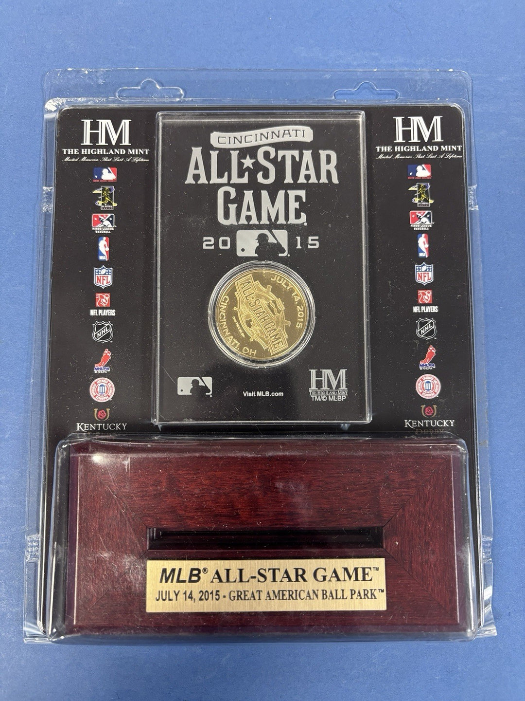 The Highland Mint 2015 Cincinatti Great American Ball Park All Star Game Coin