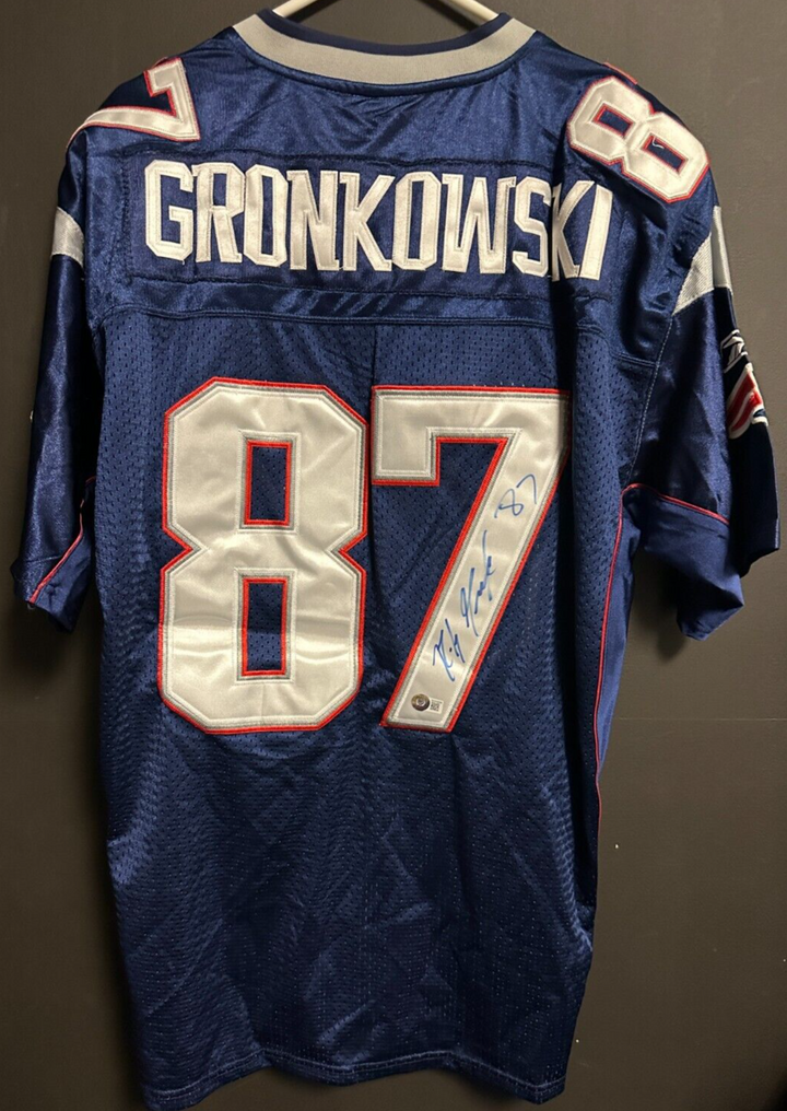 Rob Gronkowski Autographed Reebok Authentic On-Field Patriots Jersey BAS NWT