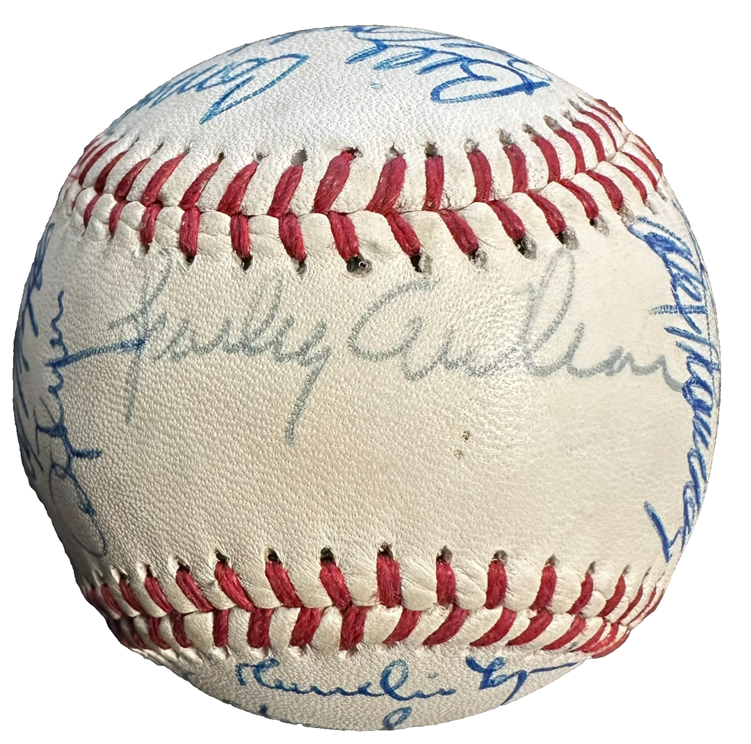 1985 Detroit Tigers Team Autographed Baseball Morris Trammell Whitaker Sparky