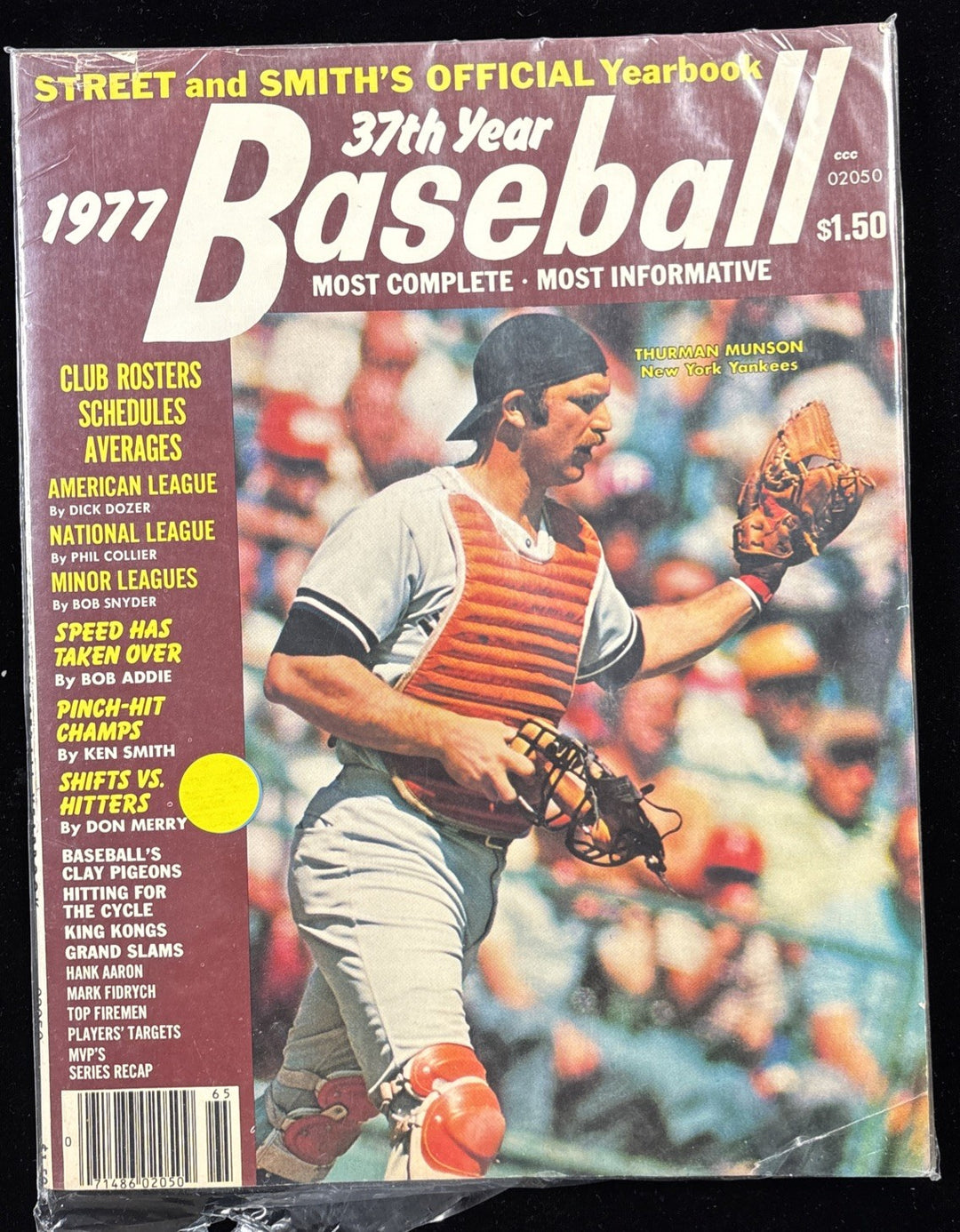 3 Street & Smith Yearbooks 1977 Baseball Randy Jones Mark Fidrych Thurman Munson