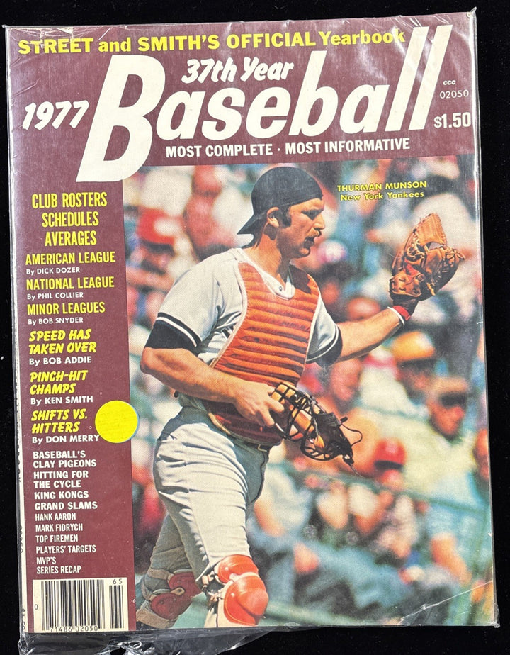 3 Street & Smith Yearbooks 1977 Baseball Randy Jones Mark Fidrych Thurman Munson