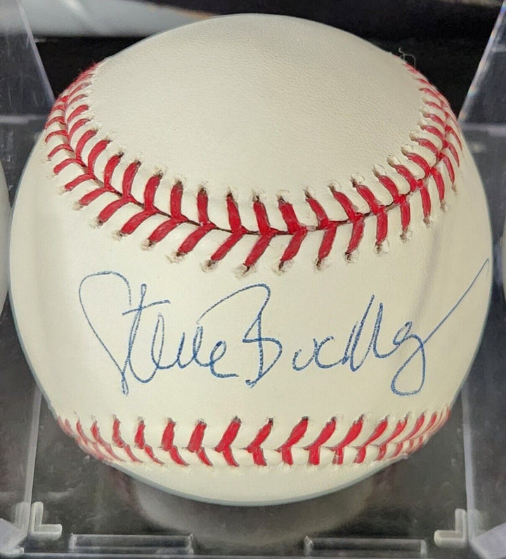 Steve Buckley Signed MLB David Ortiz Baseball Boston Herald  COA