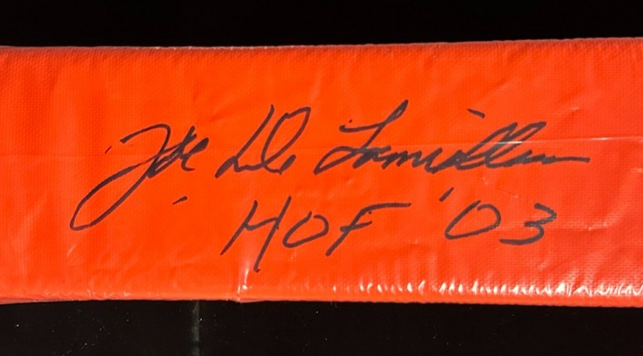 Joe DeLamielleure Autographed Endzone Football Pylon W/HOF 03 Bills