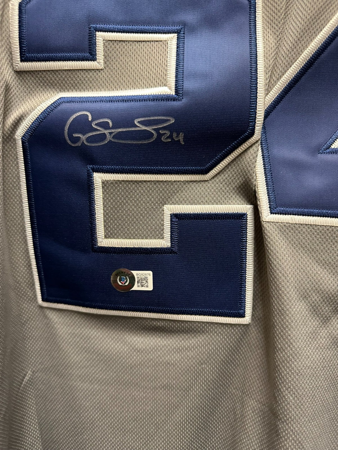 Gary Sanchez Autographed New York Yankees Road Jersey BAS NWT