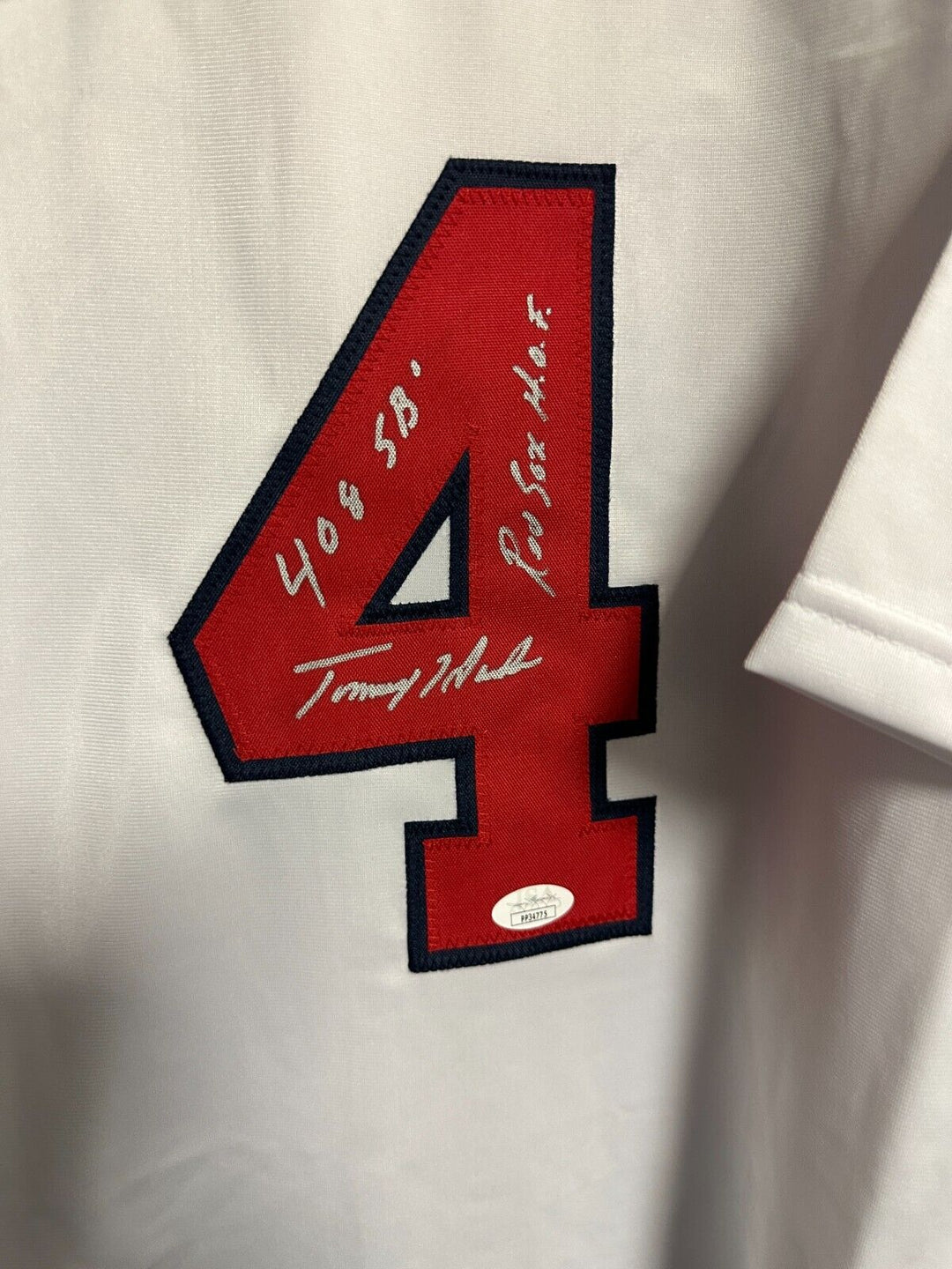 Tommy Harper Autographed Boston Red Sox Replica Jersey W/ 408 SB & RS HOF JSA