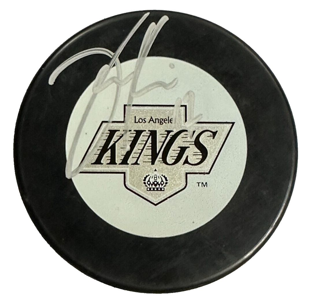 Jari Kurri Autographed Los Angeles Kings Hockey Puck HOF JSA