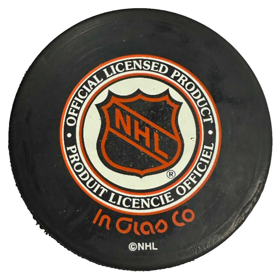 Leo Labine Autographed Puck Autographed Boston Bruins NHL