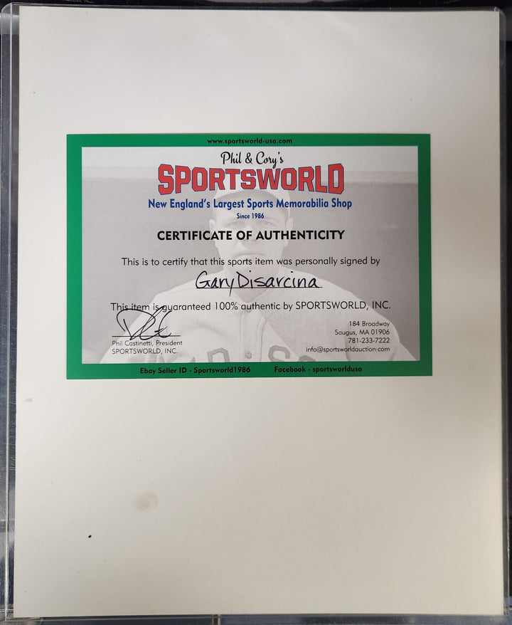 Gary Disarcina Signed 8x10 Photo California Anaheim Angels COA