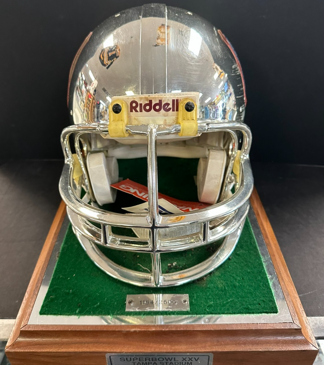 New York Giants Super Bowl XXV Silver Anniversary Full Size Helmet 1184/2500