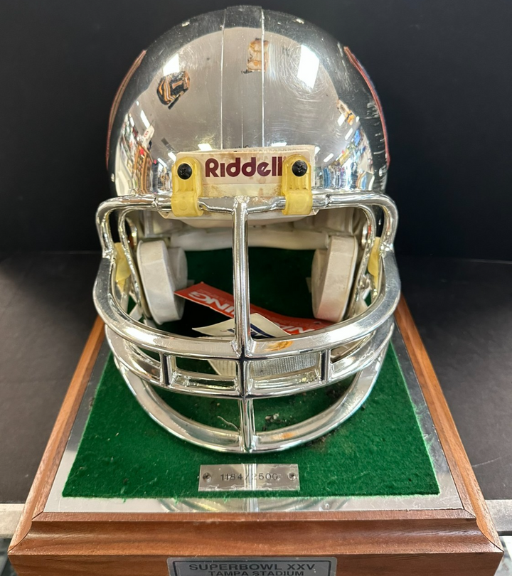 New York Giants Super Bowl XXV Silver Anniversary Full Size Helmet 1184/2500