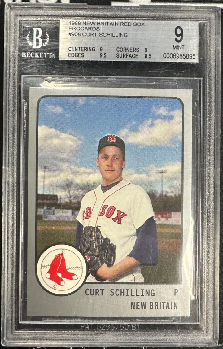 1988 Procards New Britian Red Sox Curt Schilling Rookie Card BGS 9 Mint