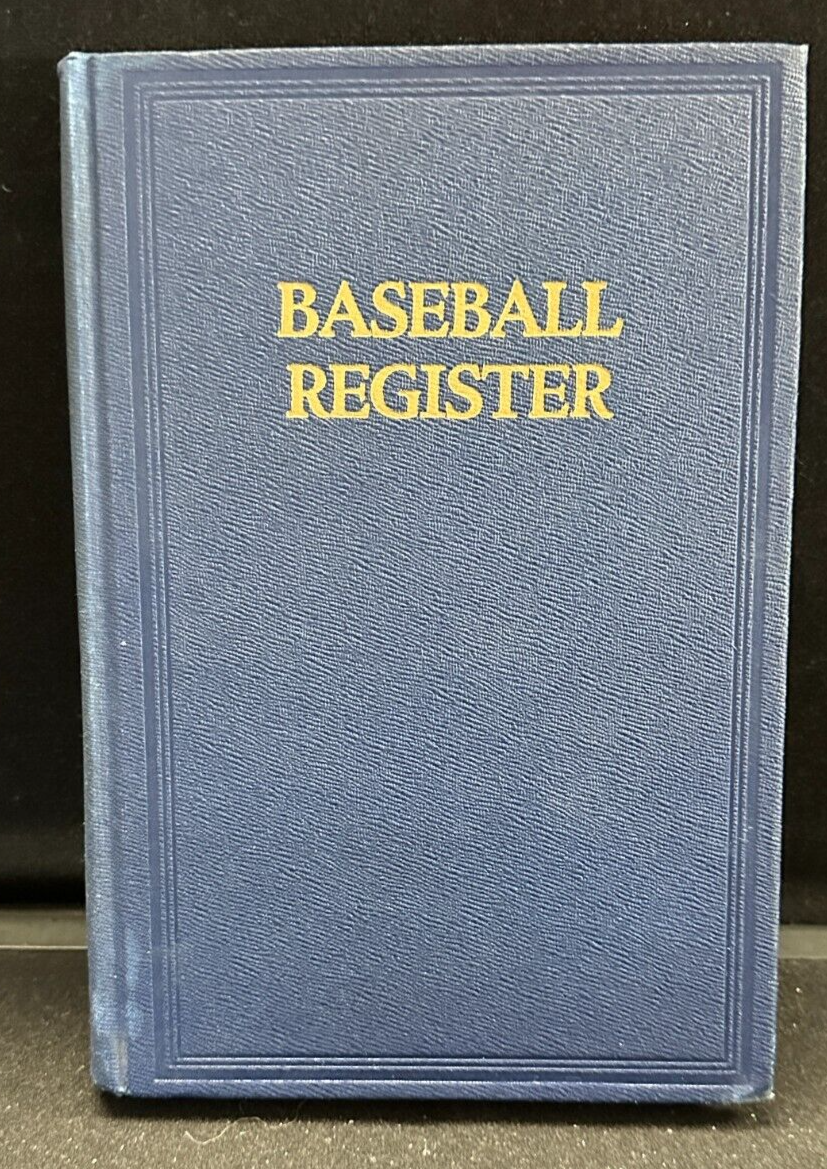 The Sporting News 1950 Baseball Register Hardcover Book Joe DiMaggio Cover Rare