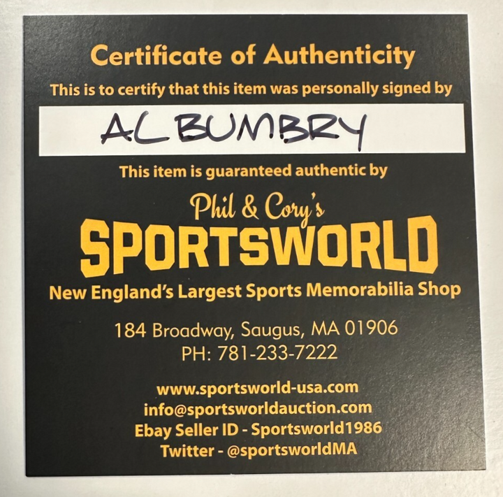 Al Bumbry Autographed Official Major League Baseball W/ AL ROY 1973