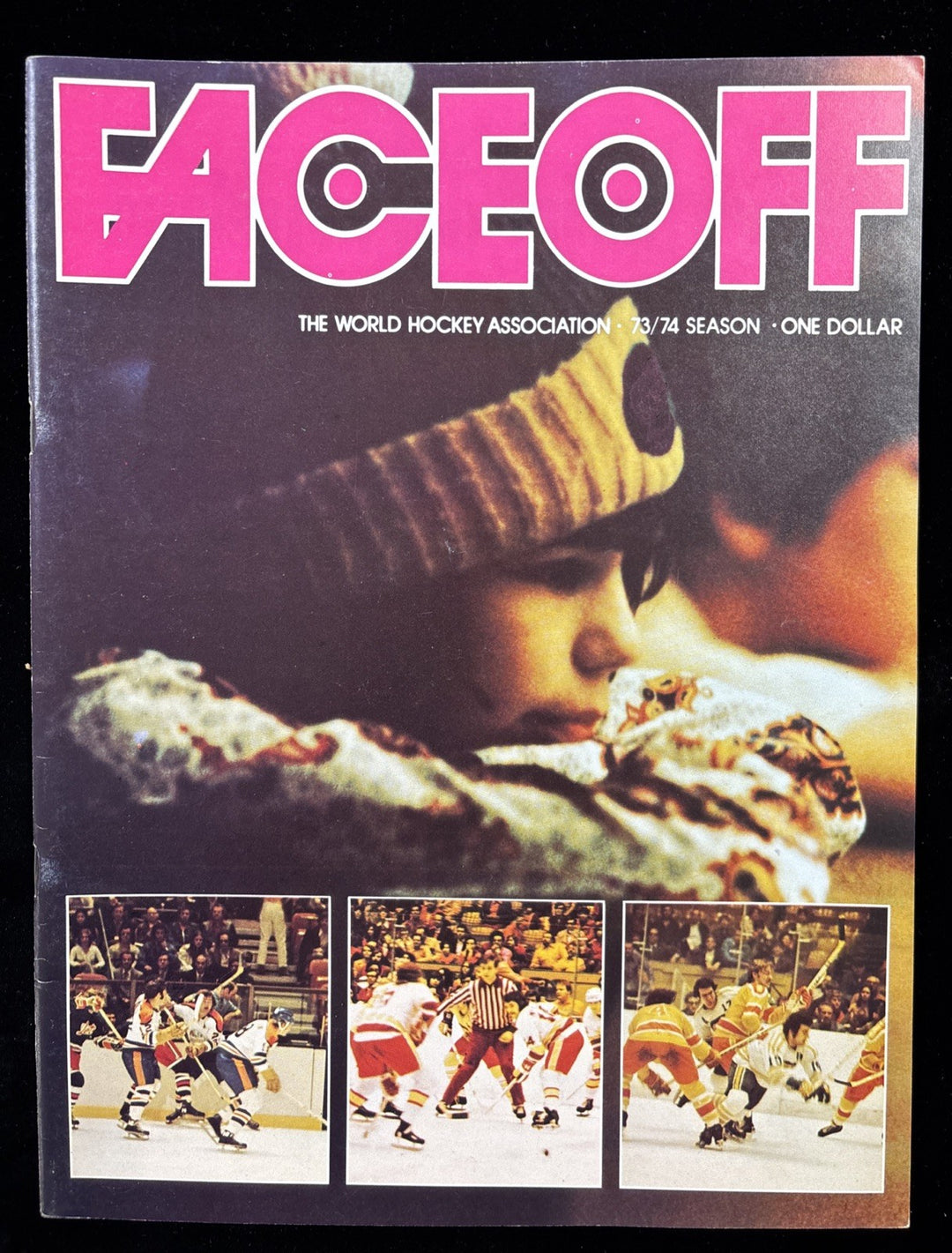 1973 1974 Face Off New England Whalers Hockey Magazine 