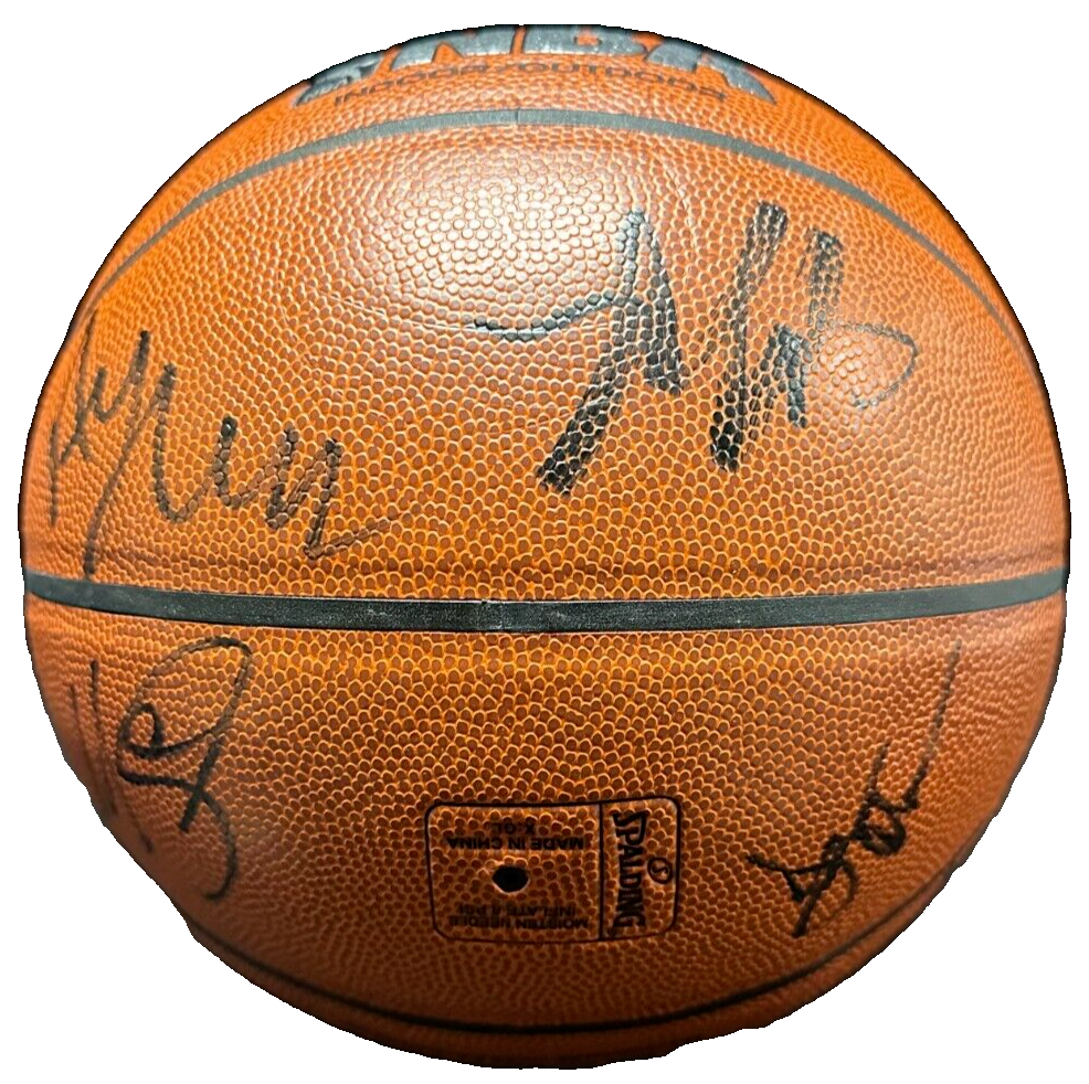 2018-19 Boston Celtics Team Autographed Baseball Tatum Brown Horford Smart BAS