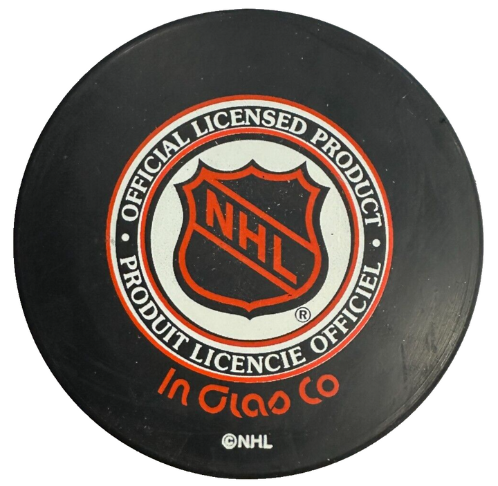 Hal Gill Autographed Boston Bruins 75th Anniversary Hockey Puck NHL