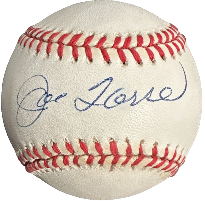 Joe Torre Autographed Gene Budig American League Baseball BAS Yankees