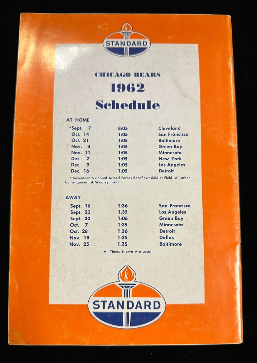 Vintage 1962 Chicago Bears Football Yearbook Ditka Bull Anderson NFL