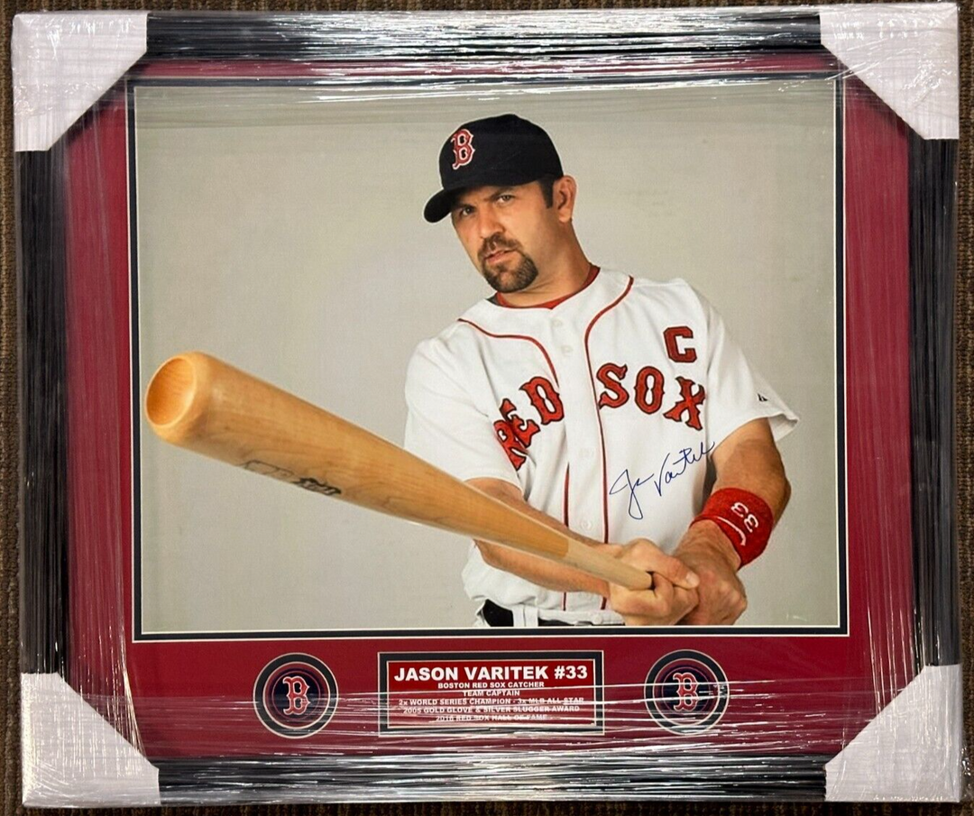 Jason Varitek Autographed Boston Red Sox 16x20 Photo