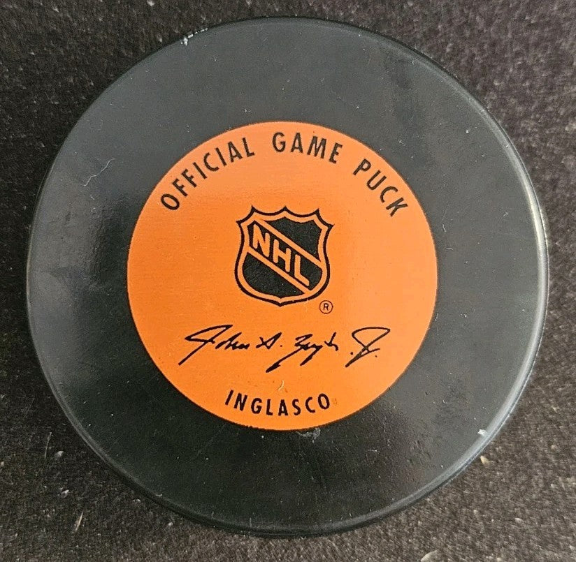 Andy Moog Autographed Official NHL Game Puck COA