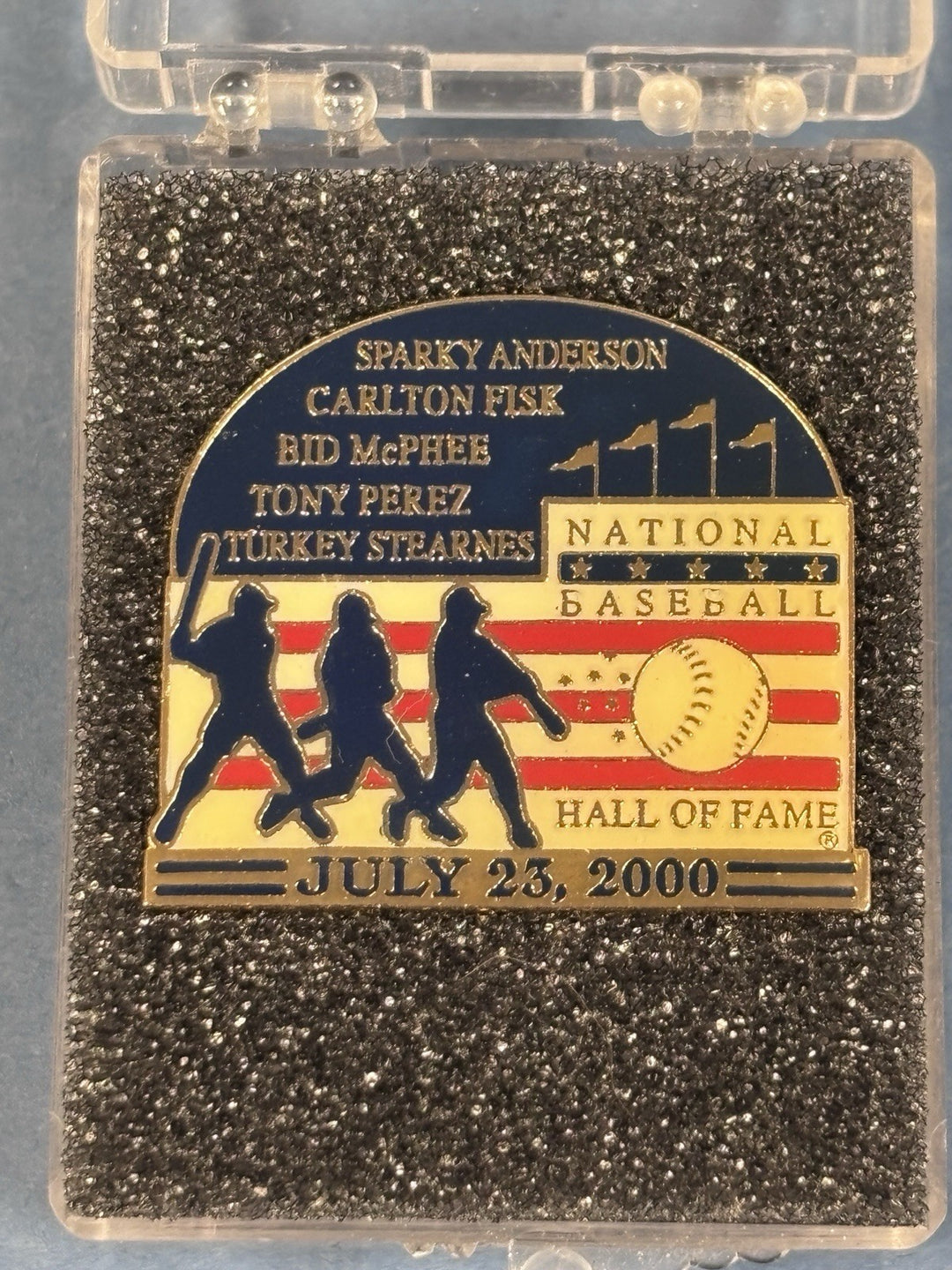 July 23 2000 MLB Hall Of Fame Induction Pin Anderson Fisk Perez McPhee