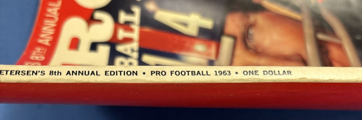 1963 Petersen's Annual Pro Football Magazine Y.A. Tittle NY Giants Cover