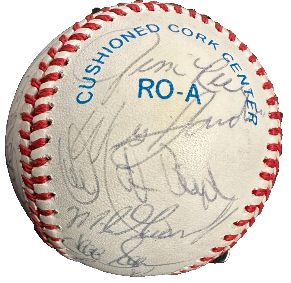 1988 Boston Red Sox Team Autographed Baseball Clemens Boggs Rice Smith