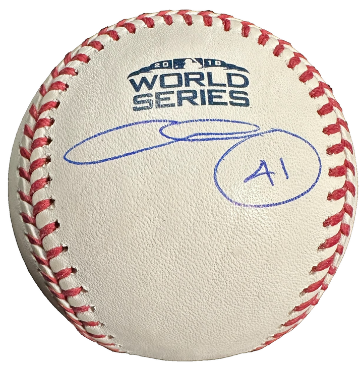 Chris Sale Autographed Official 2018 World Series Baseball Boston Red Sox