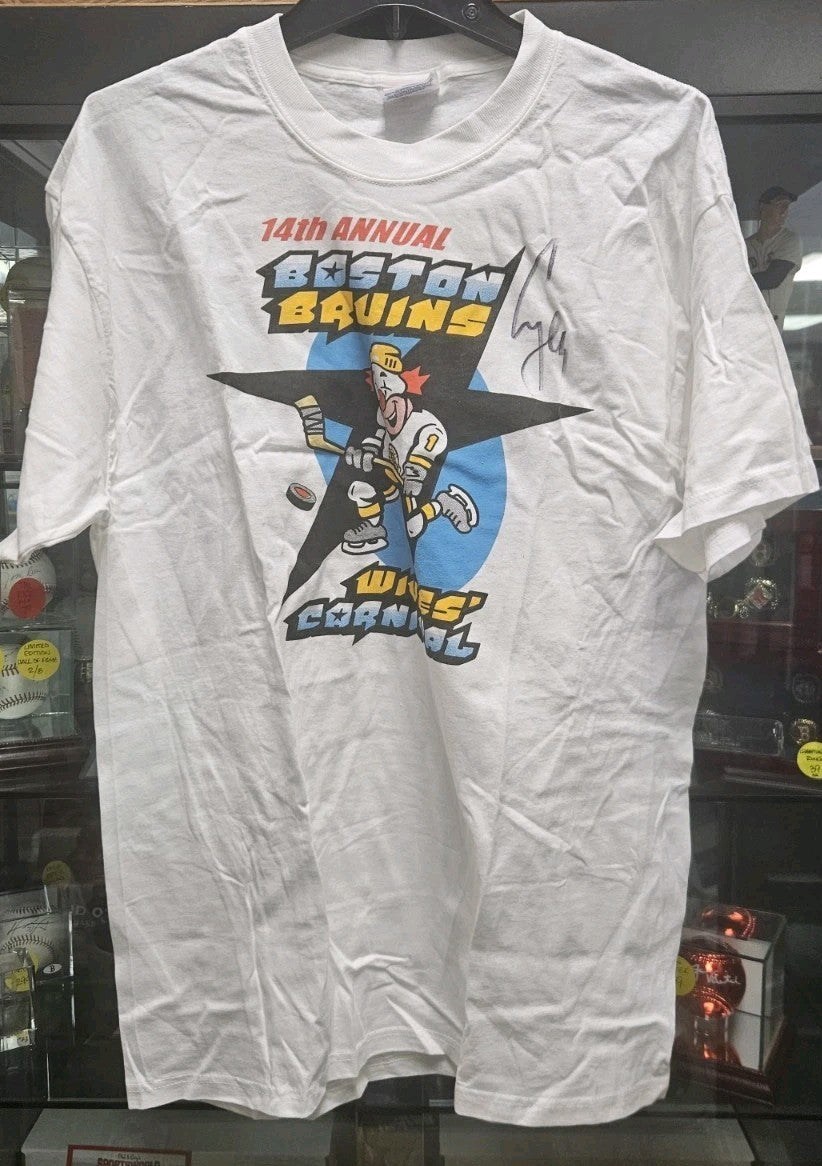 Sergei Samsonov Autographed Boston Bruins Wives Carnival T- Shirt COA