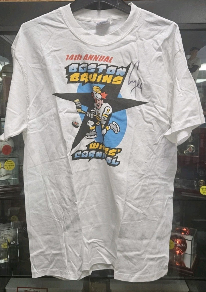 Sergei Samsonov Autographed Boston Bruins Wives Carnival T- Shirt COA