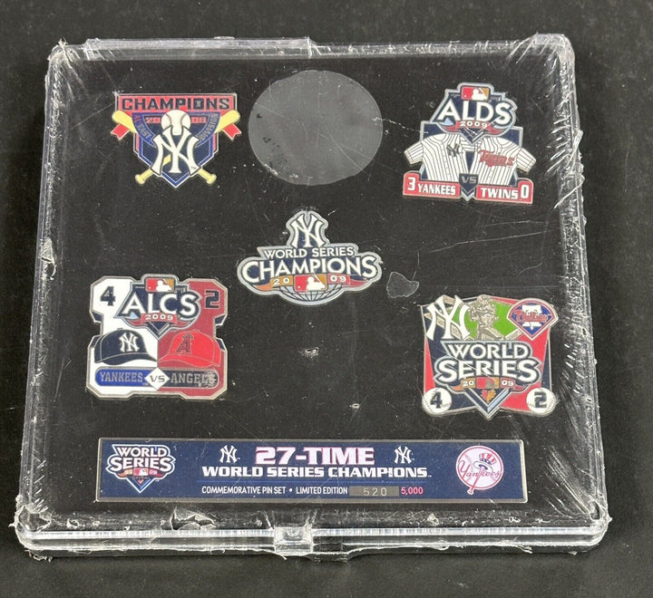 MLB New York Yankees 27 Time World Series Champions Pin Set 620/5000