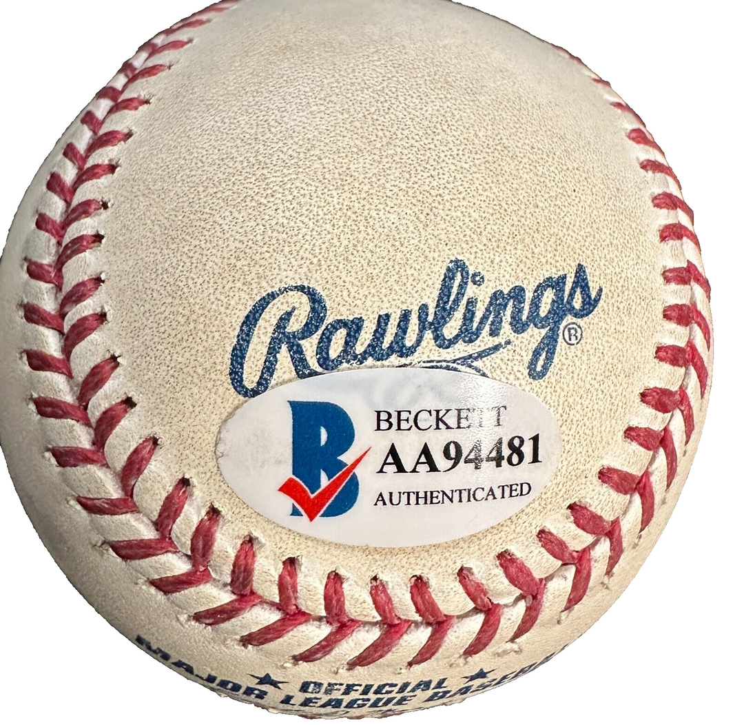 Andre Dawson Autographed Official Major League Baseball BAS HOF Cubs