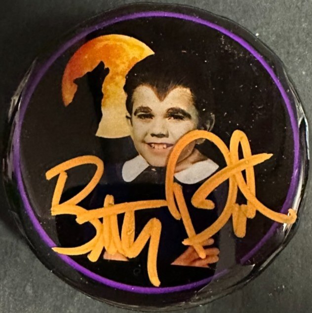 Butch Patrick Eddie Munster Autographed Photo Hockey Puck The Munster's