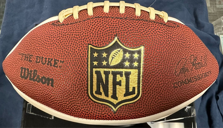 Drew Brees Autographed White Panel Football New Orleans Saints BAS