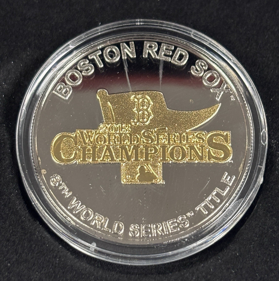 Highland Mint 2013 Boston Red Sox Champions Two Toned Commemorative Medallion