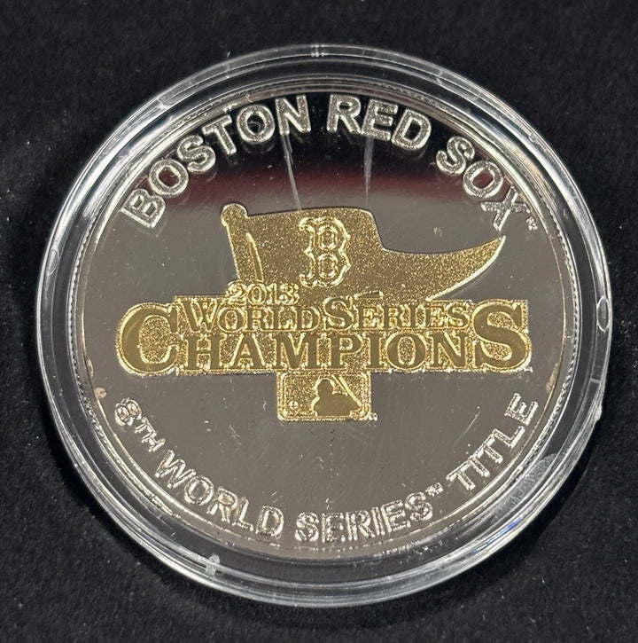 Highland Mint 2013 Boston Red Sox Champions Two Toned Commemorative Medallion