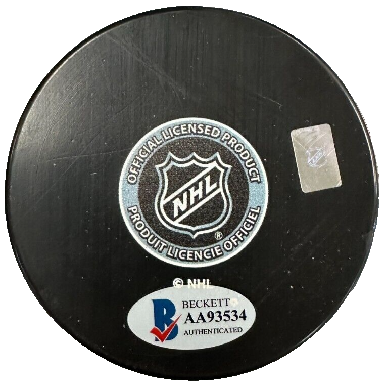 Doug Roberts Autographed Boston Bruins Hockey Puck BAS