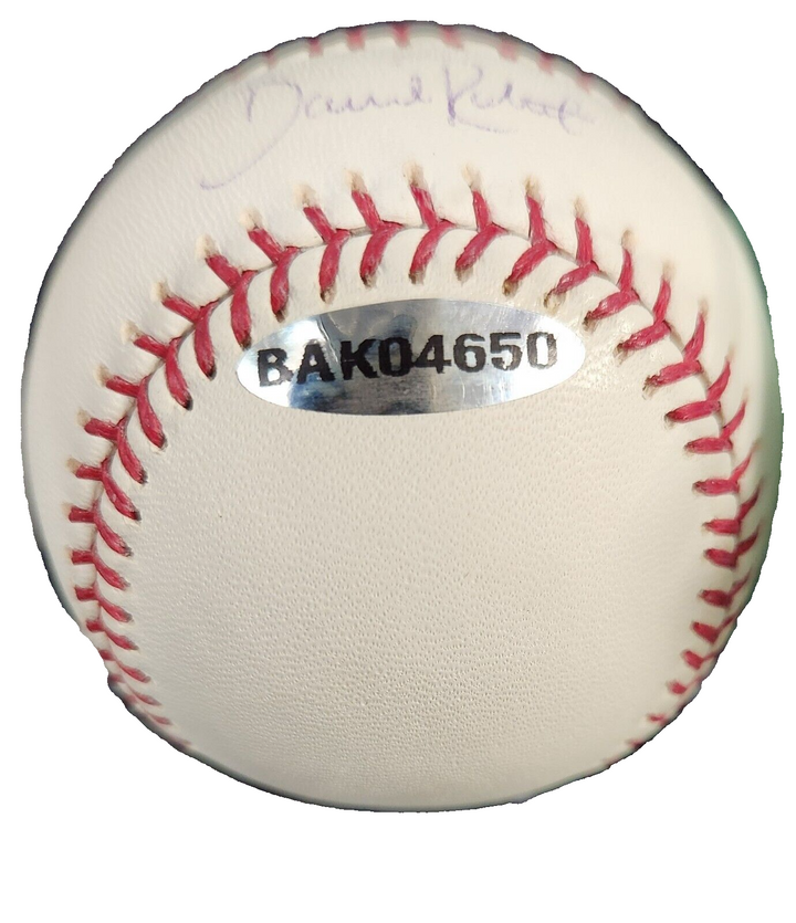 Dave Roberts Autographed OML Baseball Boston Red Sox Dodgers Upper Deck UDA COA