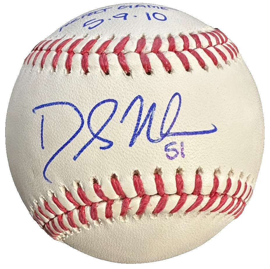 Dallas Braden Autographed Official Major League Baseball W/ Perfect Game Insc