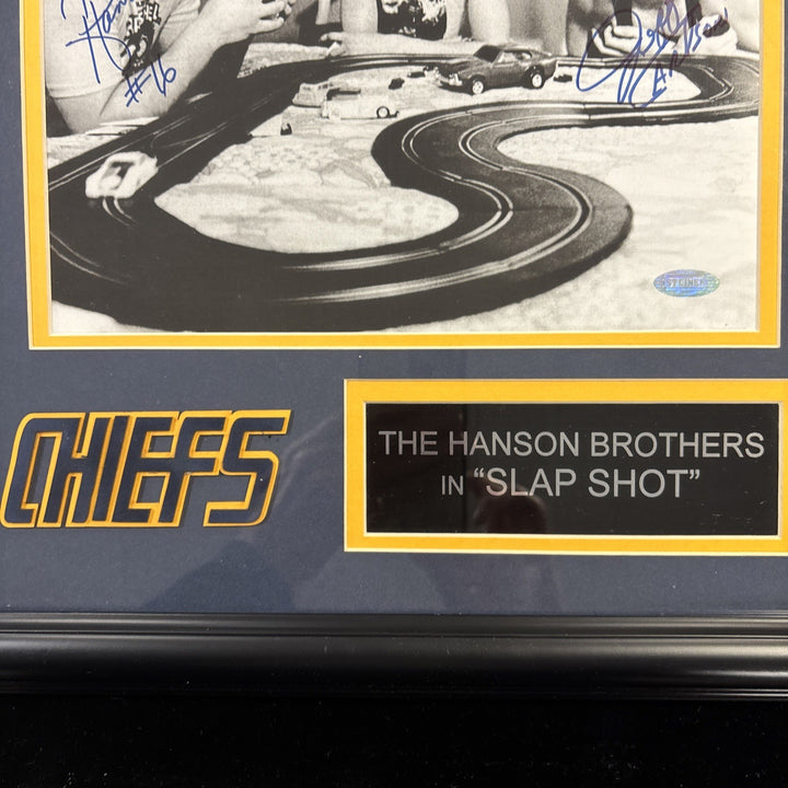 Hanson Brothers In Slap Shot Signed Photograph 15x17 COA Steiner