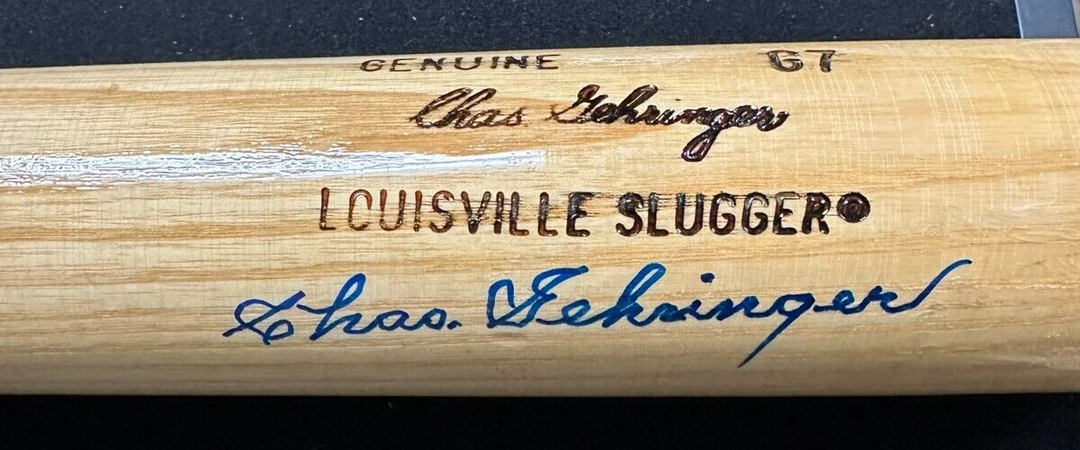 Charlie Gehringer Autographed Game Model Louisville Slugger Bat HOF Tigers